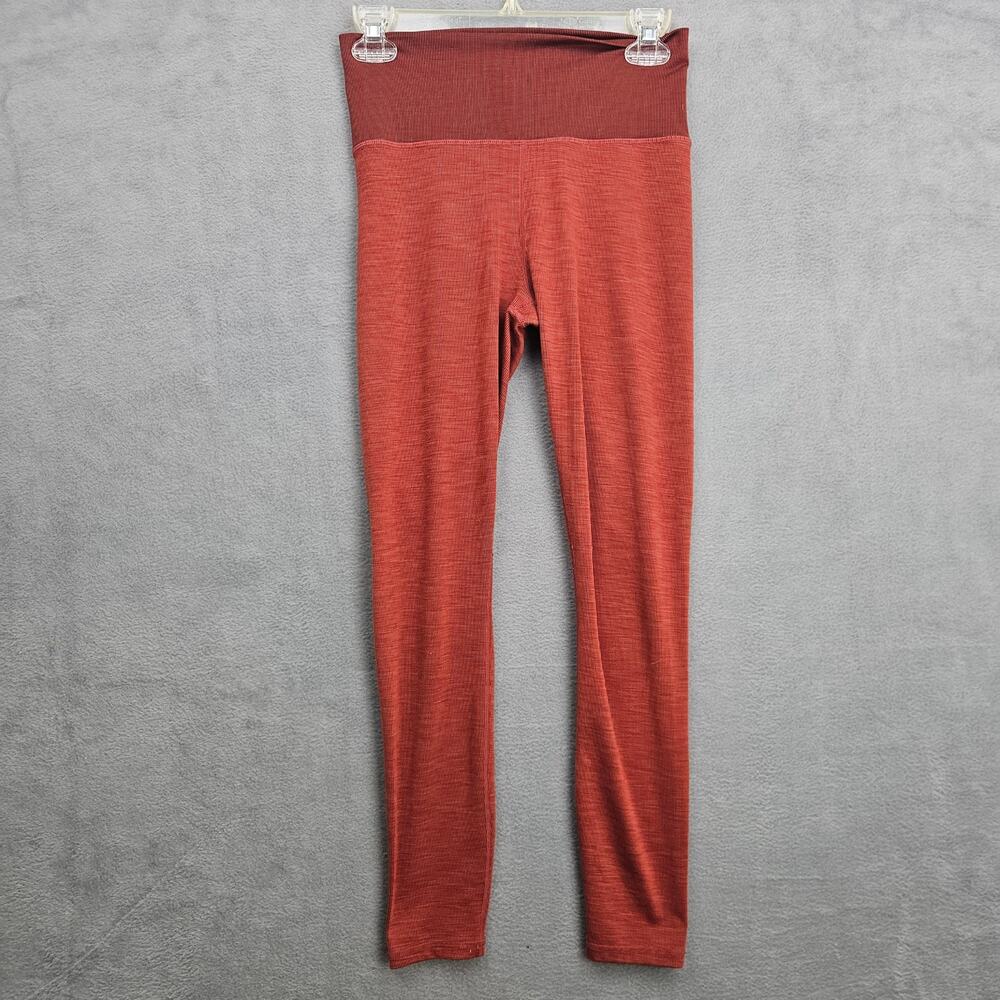 Vuori Leggings Womens Small Orange High Rise Yoga Loungewear Activewear